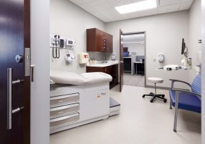 A medical examination room.